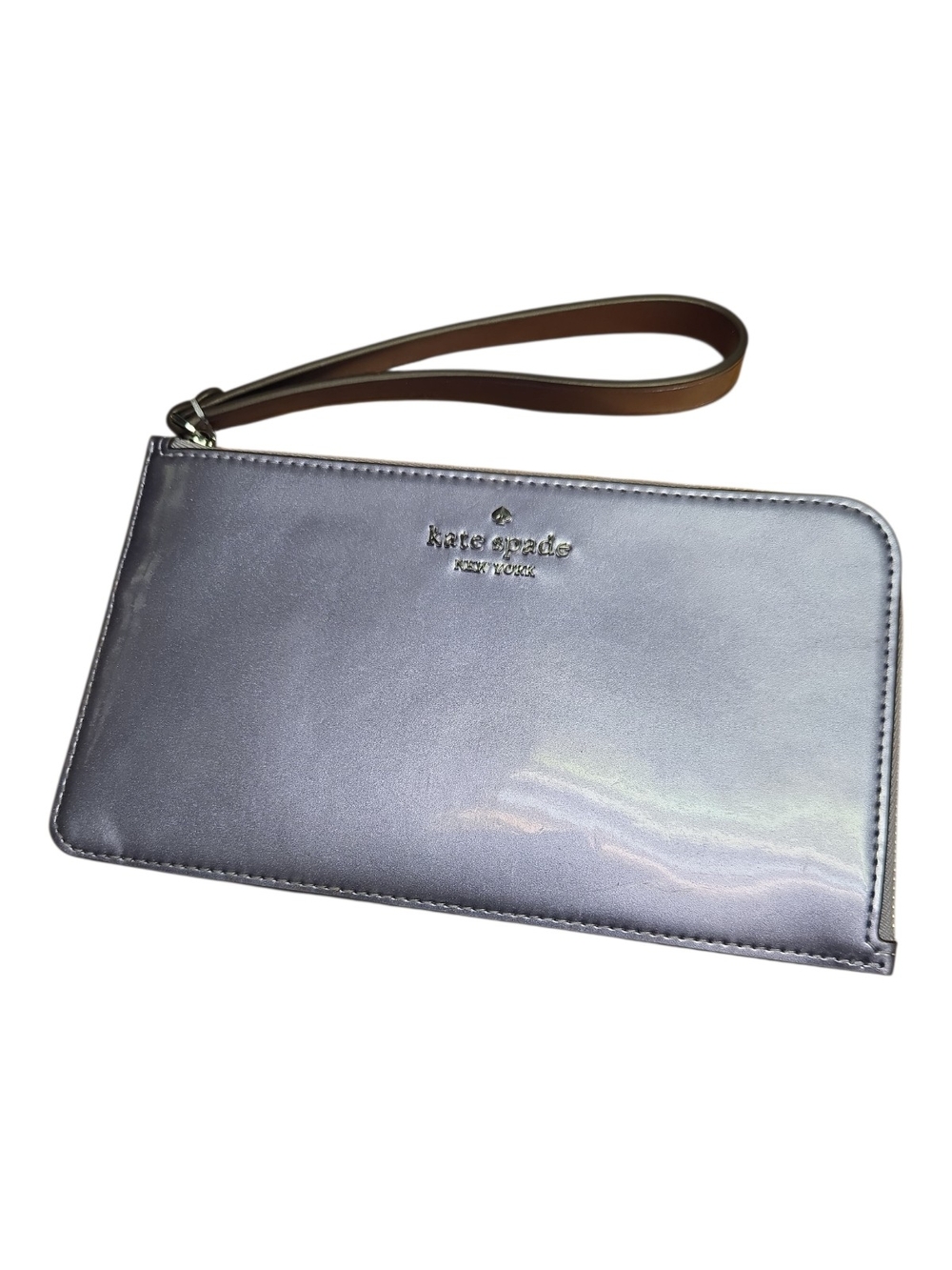 kate spade Iridescent Wristlet Wallet - Lavender Silver
